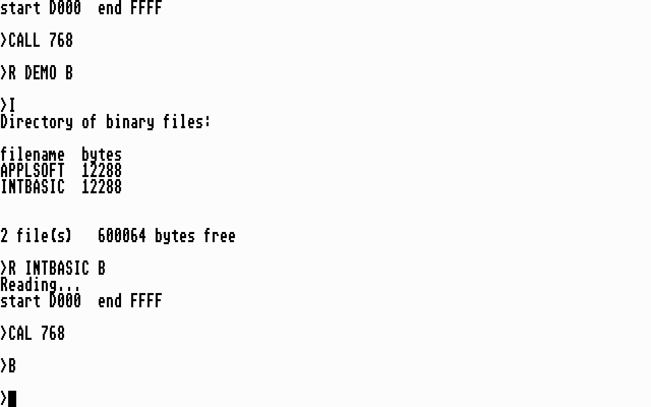 6502 Emulator - Apple ][ atari screenshot